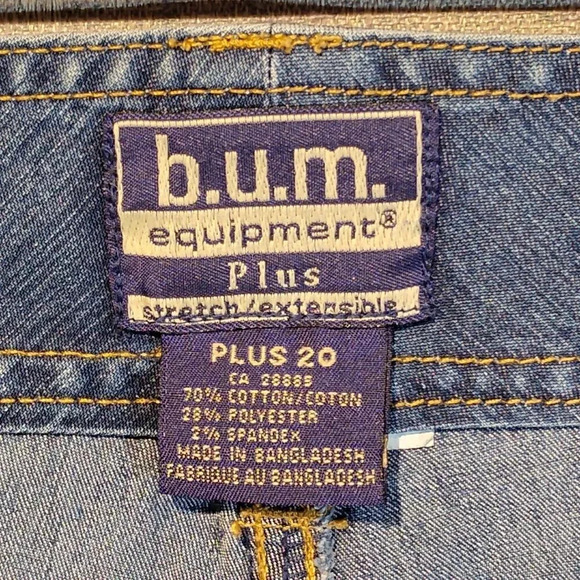 B.U.M. Women's Plus Stretch Denim Capri's in Size Plus 20 - Picture 3 of 13